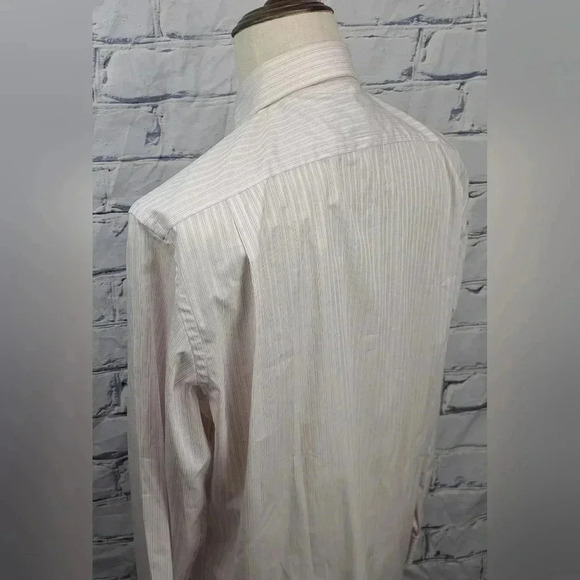 NWT Burberry Mens Dress Shirt White Pink Striped Current Tag Size 16 x 35 /41 EU - Picture 10 of 16